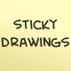 sticky drawings